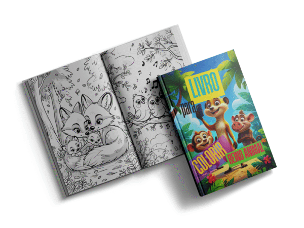 E-book para colorir Reino Animal